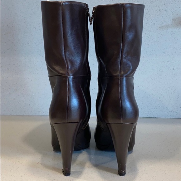 Prada Midi-Boots Brown Leather Like Butter - Picture 4 of 8